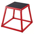Plyometric Jump Box, 18 In. Plyo Box, Steel Plyometric Platform and Jumping Agility Box, Anti-Slip Fitness Exercise Box